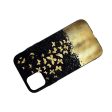 iPhone 11  Fleksibelt Plastik Cover - Guld Sommerfugle Online Sale