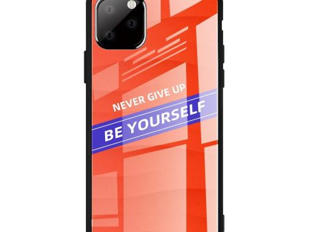 iPhone 11 Pro Max Cover m. Glasbagside - Be Yourself - Rød Fashion