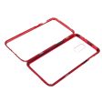 OnePlus 7 Magnetisk Cover m. Glasbagside - Rød Online now