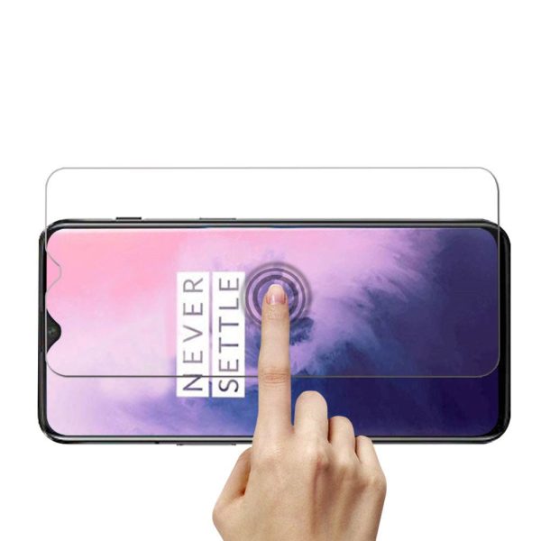 OnePlus 7 Skærmbeskyttelse - Case Friendly - Gennemsigtig Online now