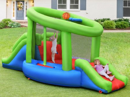 Inflatable Dual Slide Basketball Game Bounce House Without Blower Online Hot Sale