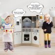 Kids Corner Wooden Kitchen Playset with Cookware Accessories Cheap