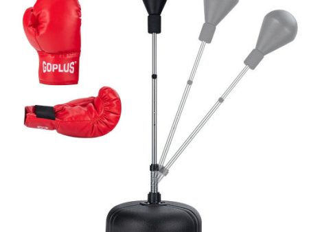 Adjustable Freestanding Punching Bag with Boxing Gloves for Adults and Kids Cheap