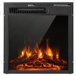 18 22.5 Inch Electric Fireplace Insert with 7-Level Adjustable Flame Brightness-22.5 inches Cheap