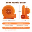 550W Air Blower (0.7HP) for Inflatables with 25 feet Wire and GFCI Plug Cheap