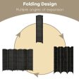 6.5Ft 6-Panel Weave Folding Fiber Room Divider Screen-Black Online Sale