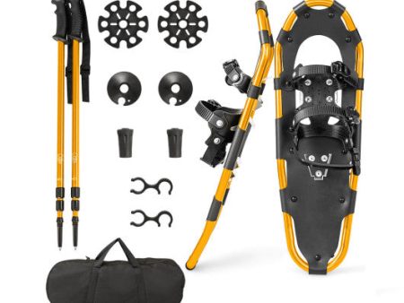 4-in-1 Lightweight Terrain Snowshoes with Flexible Pivot System-25 inches Fashion