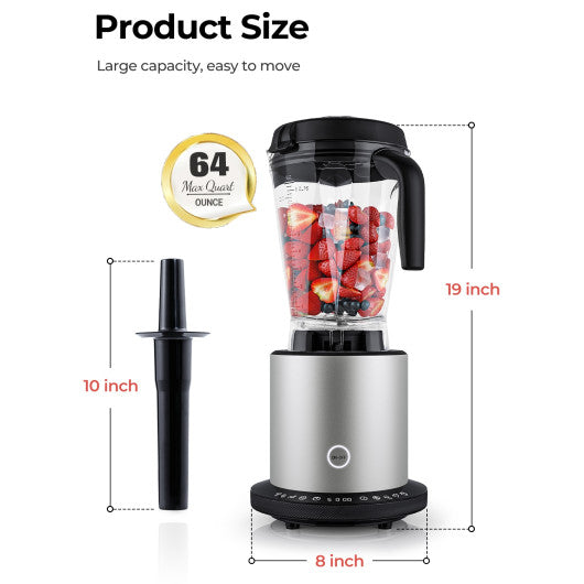 1500W Smoothie Maker High Power Blender with 10 Speeds Fashion