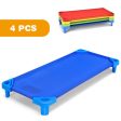 Pack of 4 Colorful Kids Stackable Naptime Cot Sale