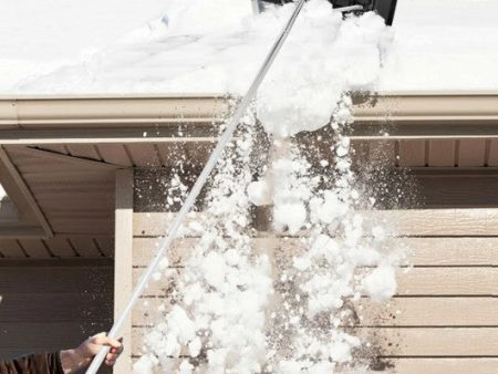 20 Feet Extendable Aluminum Snow Roof Rake with Anti-slip Handle on Sale