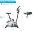 Magnetic Stationary Upright Exercise Bike with LCD Monitor and Pulse Sensor For Sale