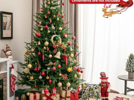 Pre-lit Christmas Tree with 280 Warm White LED Lights and 8 Lighting Modes-7 ft Hot on Sale