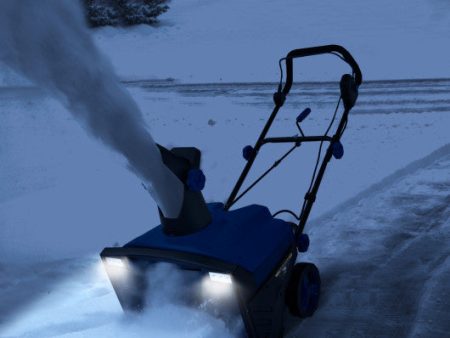 20 Inch 120V 15Amp Electric Snow Thrower  with 180° Rotatable Chute-Blue on Sale