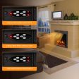 18 22.5 Inch Electric Fireplace Insert with 7-Level Adjustable Flame Brightness-22.5 inches Cheap