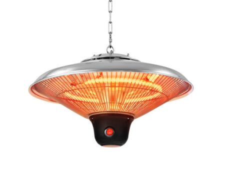 1500W Electric Hanging Ceiling Mounted Infrared Heater with Remote Control-White Online now