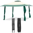 13 Feet x 13 Feet Pop Up Canopy Tent Instant Outdoor Folding Canopy Shelter-Green Cheap