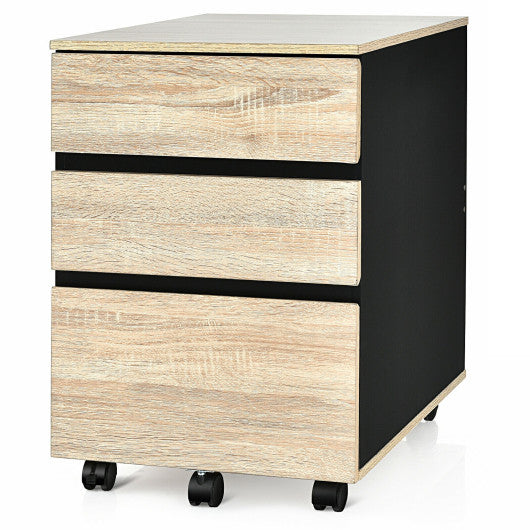 3-Drawer Mobile File Cabinet for Home Office Online Sale