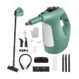 1400W Handheld Steam Cleaner with 14-Piece Accessory Kit and Child Lock-Green For Cheap