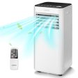 10000 BTU Portable Air Conditioner with Fan Dehumidifier Sleep Mode-White Fashion