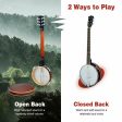 39 Inch Sonart Full Size 6 string 24 Bracket Professional Banjo Instrument with Open Back Online now