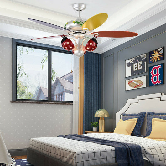 52 Inch Kids Ceiling Fan with Pull Chain Control Sale