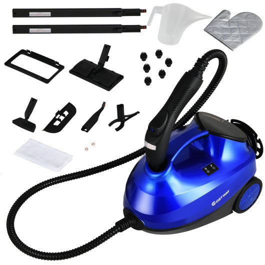 2000W Heavy Duty Multi-purpose Steam Cleaner Mop with Detachable Handheld Unit-Blue Discount