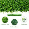 12 Pieces 16 x 24 Inch Artificial Eucalyptus Hedge Plant Privacy Fence Panels Online now