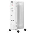 1500W Electric Space Heater with 3 Heat Settings and Safe Protection on Sale