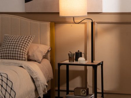 360° Rotatable Floor Lamp with End Table and USB Charging Ports Cheap