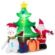 7.2 Feet Inflatable Lighted Christmas Decoration Tree with Santa Claus Online Sale