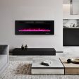 42 50 60 72 Inch Ultra-Thin Electric Fireplace with Decorative Crystals-50 inches Hot on Sale