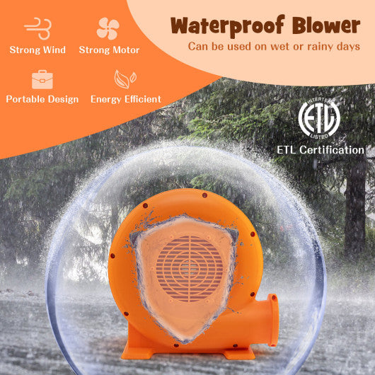 550W Air Blower (0.7HP) for Inflatables with 25 feet Wire and GFCI Plug Cheap