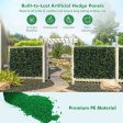 12 Pieces Artificial Peanut Leaf Hedges Panels Sale