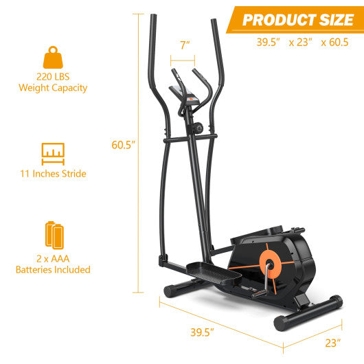 Elliptical Exercise Machine Magnetic Cross Trainer with LCD Monitor For Sale