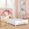 Children Twin Size Upholstered  Platform Single Bed For Cheap