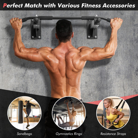 Wall Mounted Multi-Grip Pull Up Bar with Foam Handgrips Hot on Sale