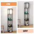 Modern Floor Lamp with Shelves and Drawer Discount