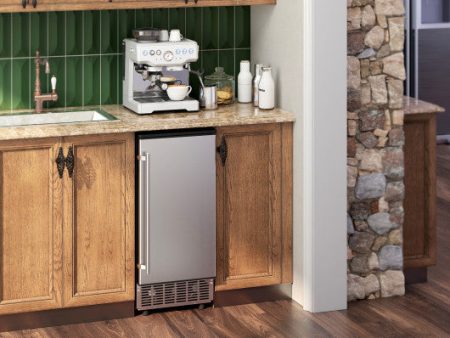 Free-Standing Built-In Undercounter Ice Maker-Silver Online now