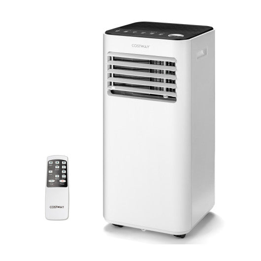 10000 BTU Portable Air Conditioner with Fan Dehumidifier Sleep Mode-White Fashion