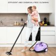 2000W Heavy Duty Multi-purpose Steam Cleaner Mop with Detachable Handheld Unit-Purple For Cheap