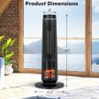 1500W PTC Fast Heating Space Heater for Indoor Use-Black Hot on Sale