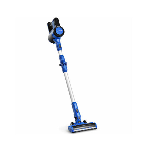 3-in-1 Handheld Cordless Stick Vacuum Cleaner with 6-cell Lithium Battery-Blue Fashion