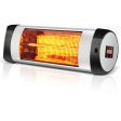 1500W Wall-Mounted Electric Heater Patio Infrared Heater with Remote Control Discount