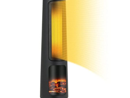 1500W PTC Fast Heating Space Heater for Indoor Use-Black Hot on Sale