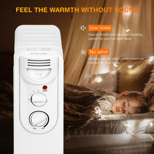 1500W Electric Space Heater with 3 Heat Settings and Safe Protection on Sale