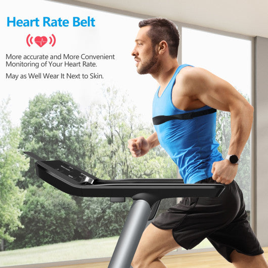 Italian Designed Folding Treadmill with Heart Rate Belt and Fatigue Button Online Sale