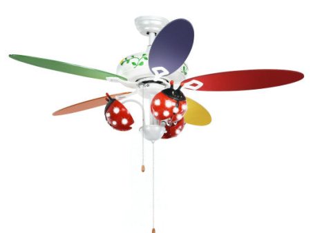 52 Inch Kids Ceiling Fan with Pull Chain Control Sale