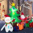 7.2 Feet Inflatable Lighted Christmas Decoration Tree with Santa Claus Online Sale