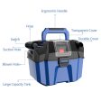 18V Wet Dry Vacuum 2.7 Gal 4 Peak HP Cordless Shop Vac 2.0 AH Battery-Blue Hot on Sale