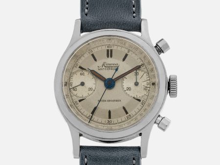 1940s Minerva Chronograph Ref. 1335 With Two-Tone Dial Supply